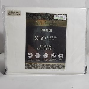 Austin Home Collection Emerson QUEEN SHEET SET 950 Thread Count New